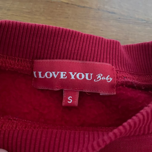 ILY Baby Crewneck Sweatshirt in Red - Picture 8 of 9